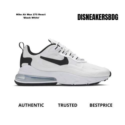 Sepatu Nike Air Max 270 React 'White Black'