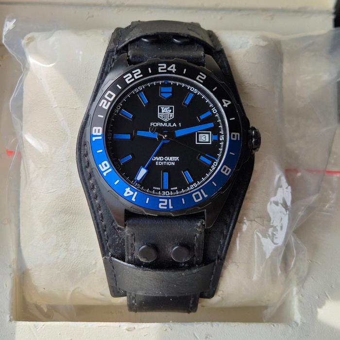 tag heuer formula 1 calibre 7 GMT david guetta edition