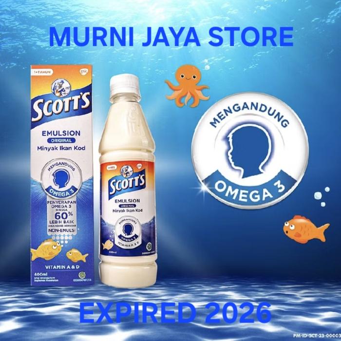 EXP DES 2027 SCOTT EMULSION ORIGINAL 400 ML
