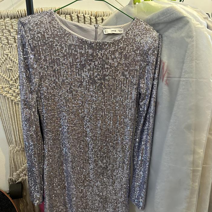 Sequin Dress Mango Gaun Sequin