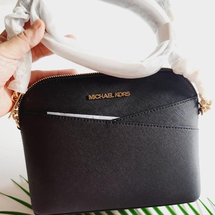 Tas MK Dome Black Hitam Polos