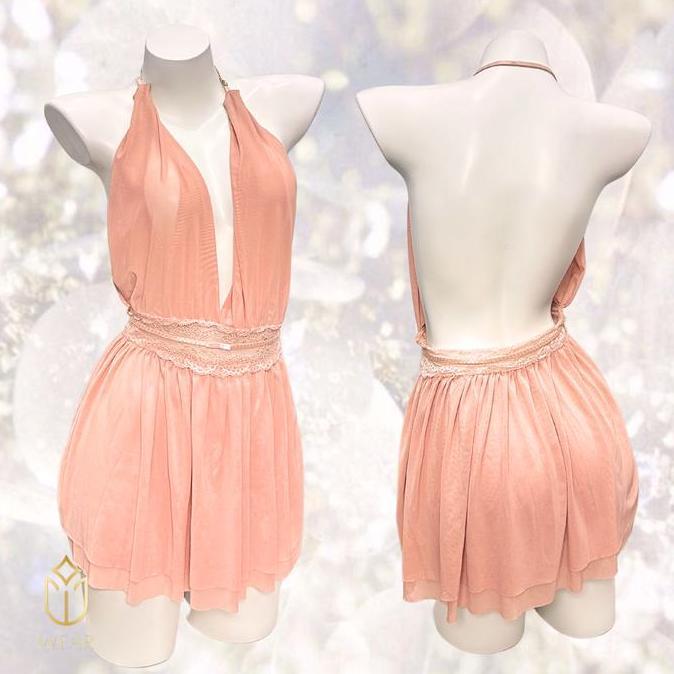 LINGERIE MINJI MINI DRESS MERAH HITAM PINK PUTIH