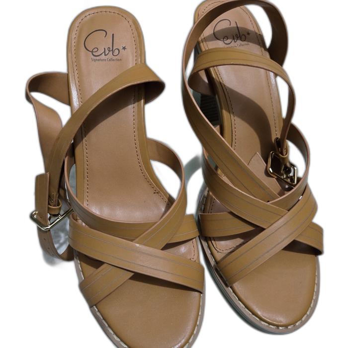 Everbest Sepatu Pesta Wanita High Heels Mineko Tan Ukuran 40 (pre-loved)