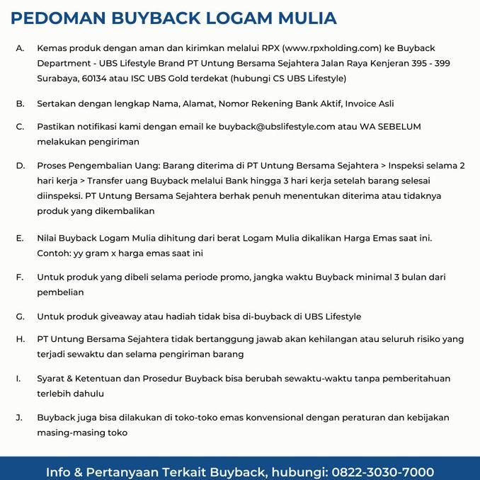 UBS Logam Mulia Bundling 0.05 Gr