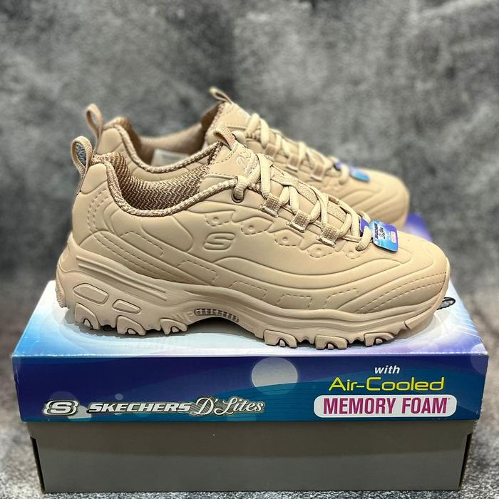 Skechers D'lites Daily Shades Tan Women’s Shoes Original 150243TAN