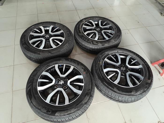 Velg Mobil Bekas Std Original S-Presso Ring 14 Lebar 5 Et45 Pcd 4x100 Plus Ban 165/70 R14