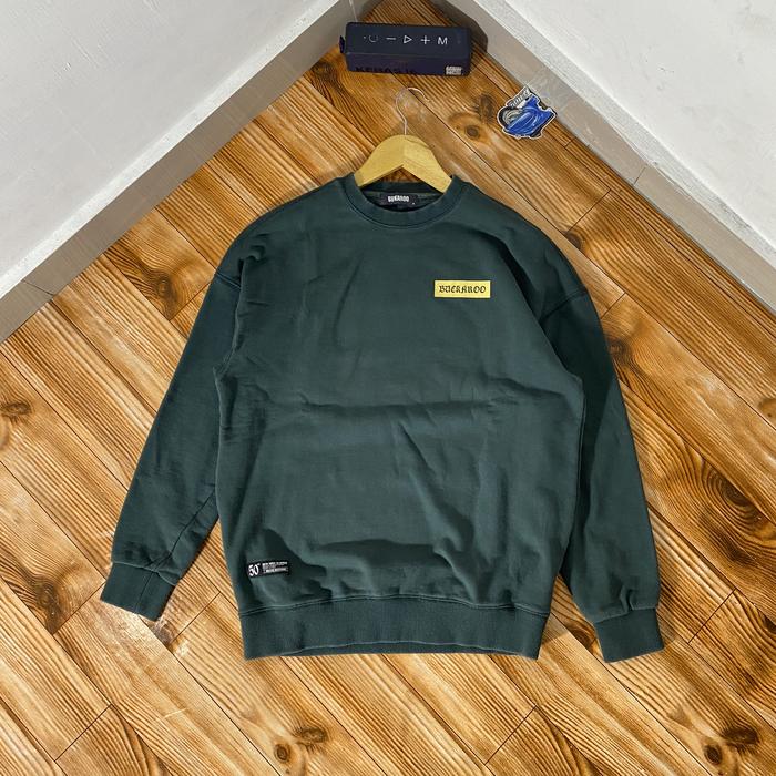 CREWNECK BUCKAROO HIJAU BOTOL SECOND size M