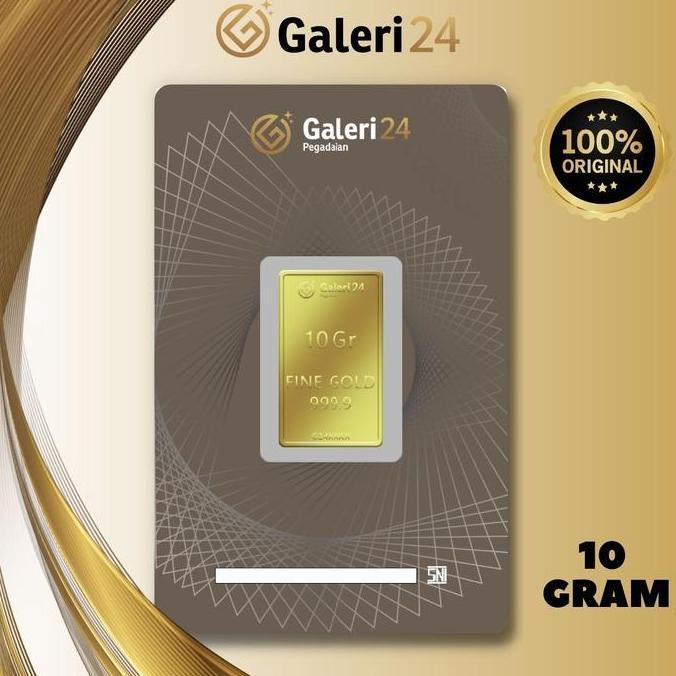 Logam Mulia Galeri 24 10 GRAM (LIVE) - Emas Galeri 24