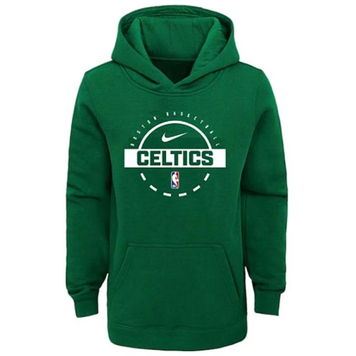 BOSTON CELTICS NIKE NBA AUTHENTIC COTTON PULLOVER FLEECE HOODIE