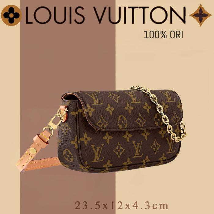 [100% ОR]LV Louis Vuitton IVY WOC/Tas Selempang Wanita/ Tas Wanita/Tas Selempang【Box + dust bag】