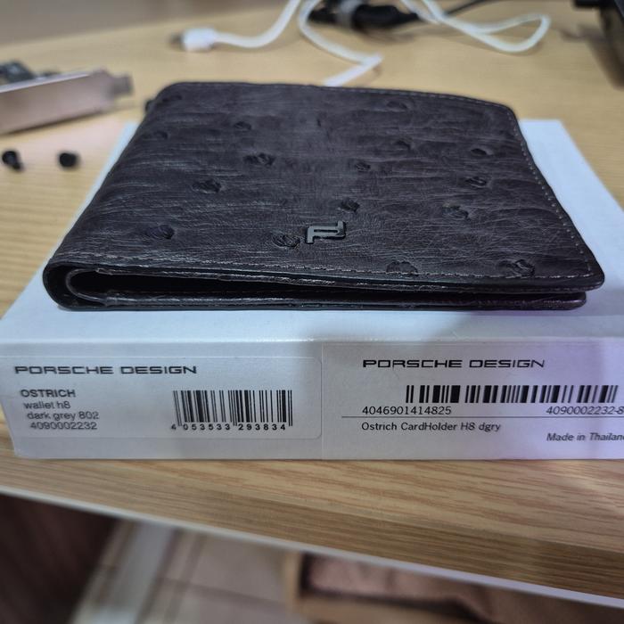 Porsche Design OSTRICH wallet h8 dark grey 802