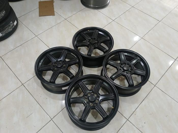 VELG MOBIL BEKAS BERKULITAS TYPE MINAS HSR R17 X7 10X100-114,3 ET45 BLACK COCOK UNTUK INOVA TERIOS R
