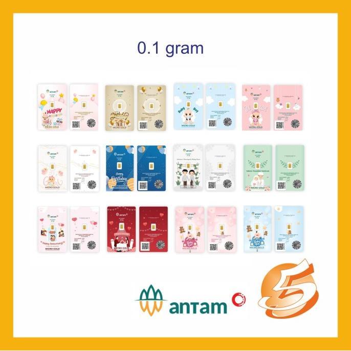 EMAS MURNI LM BATANGAN 24K MINI MICRO ANTAM 0.25 GRAM KADO HADIAH GIFT
