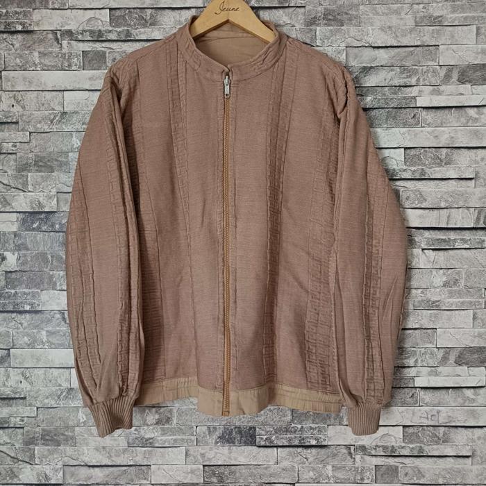 ( size L ) vintage Givenchy monogram 4G logo reversible knit coach jacket