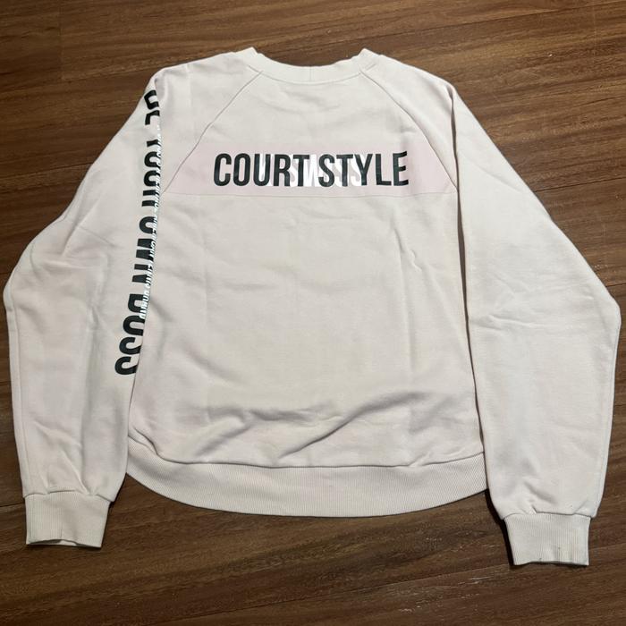 Sweater Crewneck K Swiss Tennis Cream - Size L