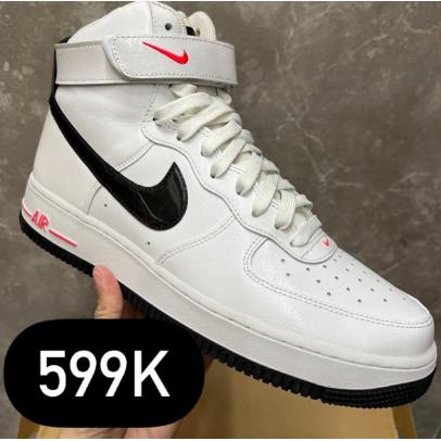 Nike Air Force 1 High White Black 46