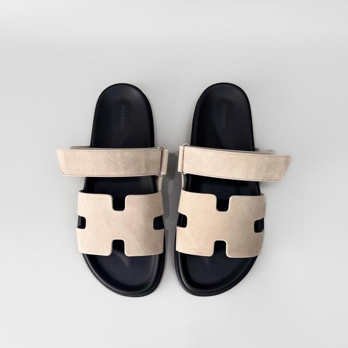 sendal H Sandal Chypre Chevre Suede Beige Esquisse
