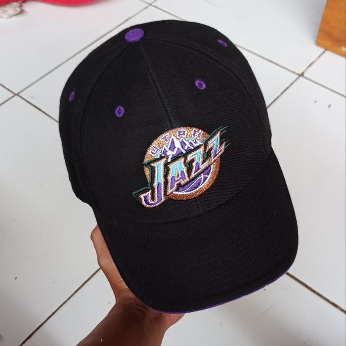 topi vintage nba utah jazz second