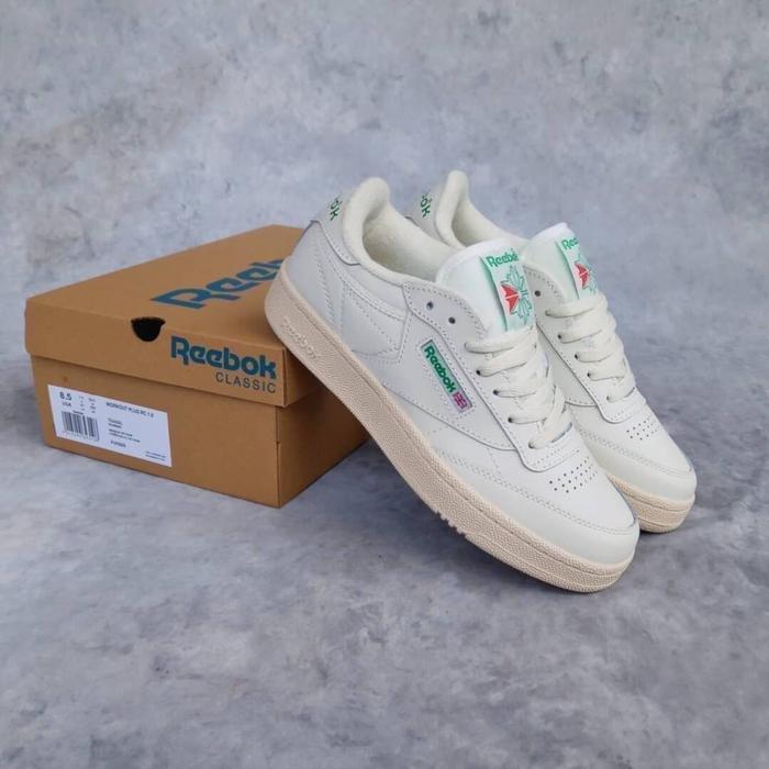 perfectkicks_bdg Reebok Club C 85 Tv Chalk Paper White Green