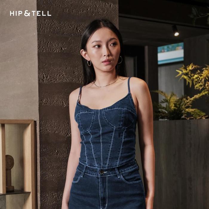 Potongan Hip&Tell | Denim Tank Top | Esme Tank Top