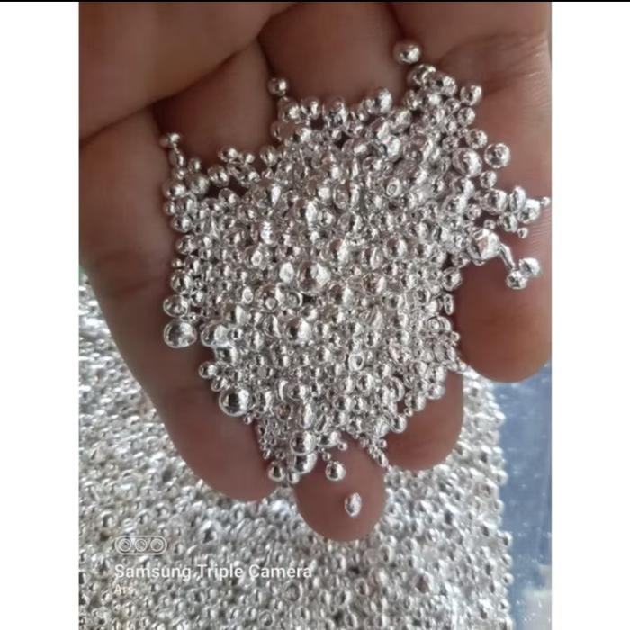 Bahan Butiran Perak Silver Murni Granule