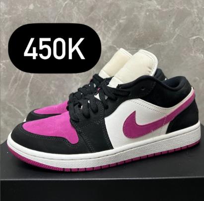 NIKE Air Jordan 1 Low Cactus Flower Black White 41 NOBOX