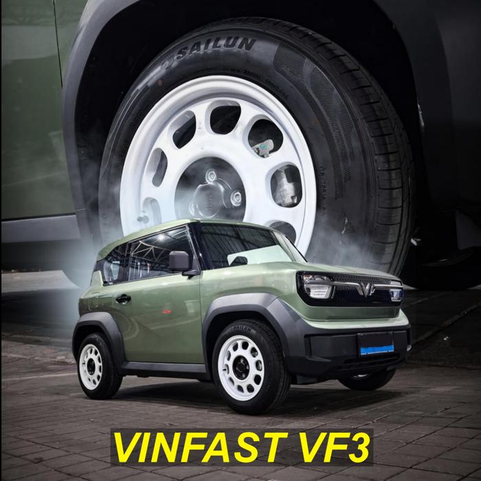 Velg KLG untuk Vinfast VF3 ring 16 HSR KLG 4x100 White R16 - HSR WHEEL OFFICIAL STORE - Toko pelek H