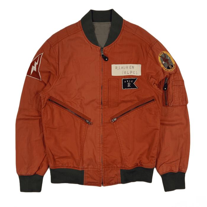 ( SOLD ) 2000s Aspesi Blu Italy Reversible Fortis Tigrim Bomber Canvas Jacket
