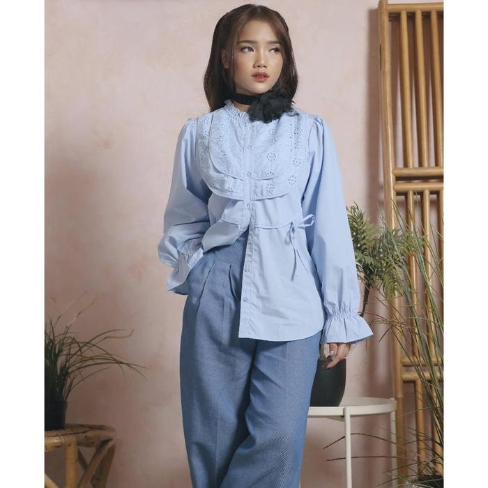 Gaudi Ltd. Harmony - Blouse Lengan Panjang Casual Wanita Rilley Shirt