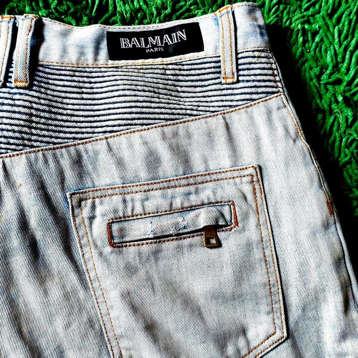 BALMAIN Biker Jeans Size 32 100% Original