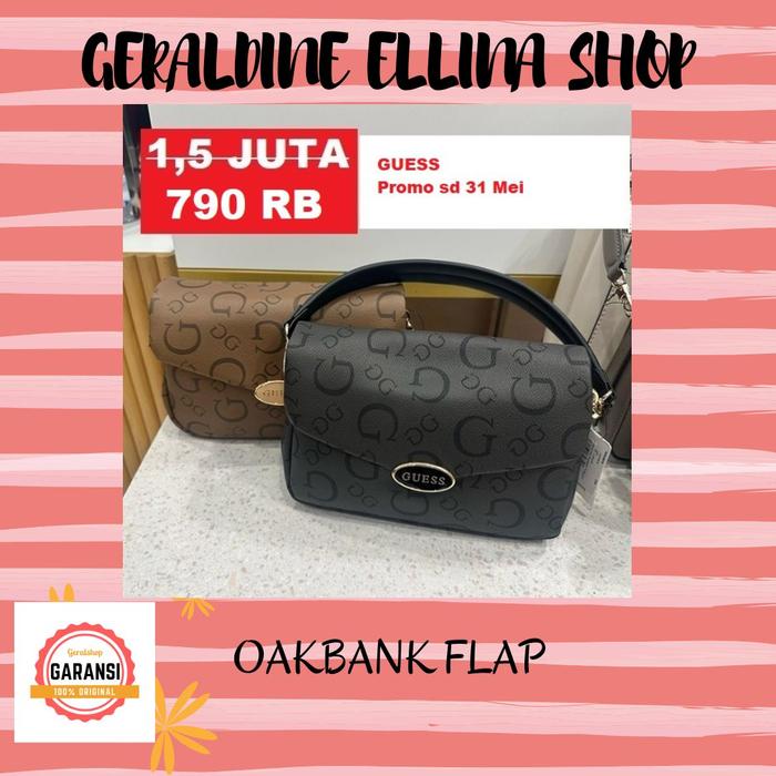TAS GUESS SATCHEL BAG ORIGINAL SERI OAKBANK MINI