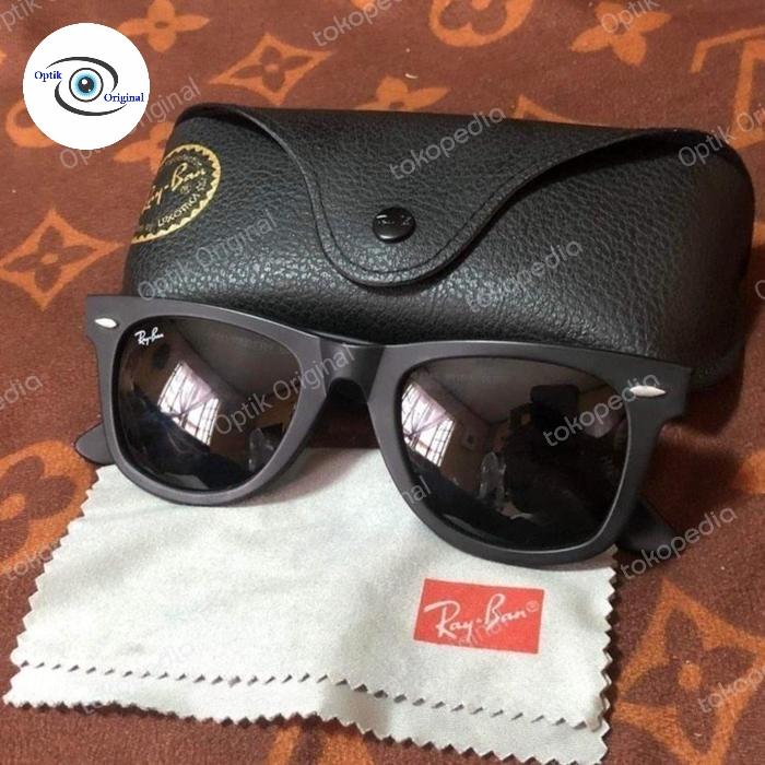Rayban wayfarer 2140 lensa kaca polarized