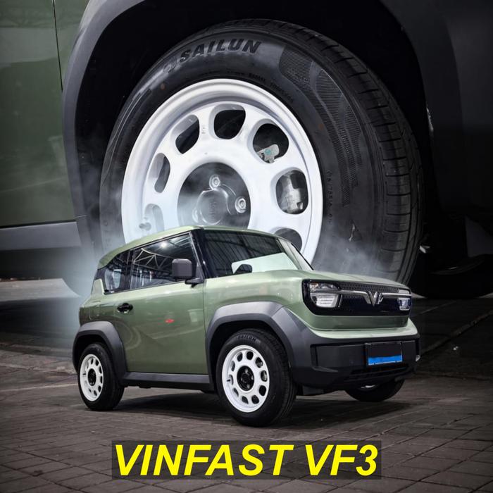 Velg KLG untuk Vinfast VF3 ring 16 HSR KLG 4x100 White R16 - HSR WHEEL OFFICIAL STORE - Toko pelek H