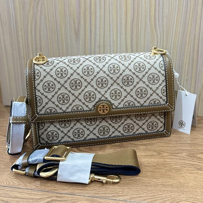 tb monogram Shoulder bag Hazelnut