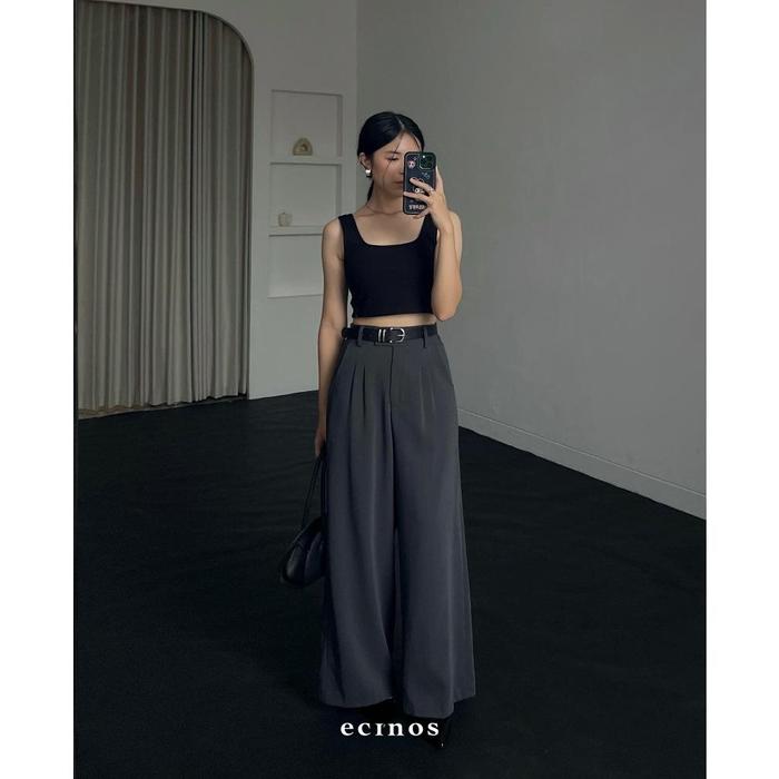 ECINOS - Bra Tank Cropped Premium Ribbed Knit