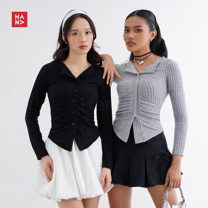 Hana Fashion - Sora Top/Atasan Longsleeve Wanita - TS684