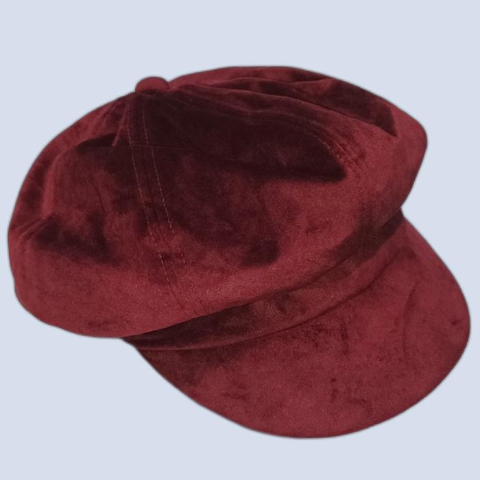 Topi Newsboy HK Works London Bahan Velvet