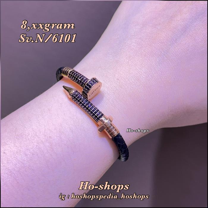 Gelang Fashion Tali Premium Rosegold 750 Asli Emas