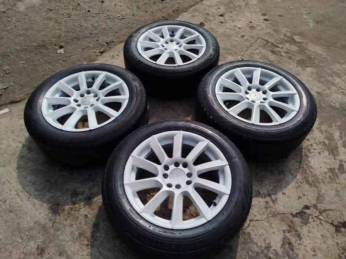 Velg JF LUXURY dan Ban Michelin 195/60 R 16/ ban Bridgestone ecopia 195/60 R 16