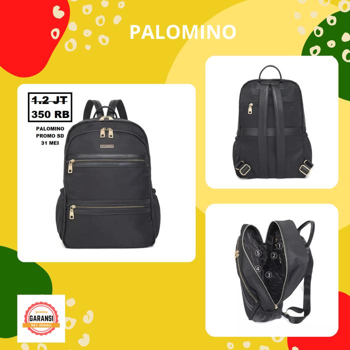 TAS RANSEL PALOMINO SERI HARLOW BLACK ORIGINAL