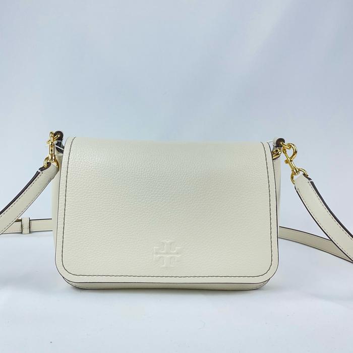tas wanita tb thea flap crossbody new ivory vj