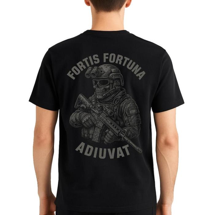 RSA Kaos Tactical Fortis Fortuna Adiuvat - Baju Taktikal Pria Army Combed 24s - TNI Polisi Brimob