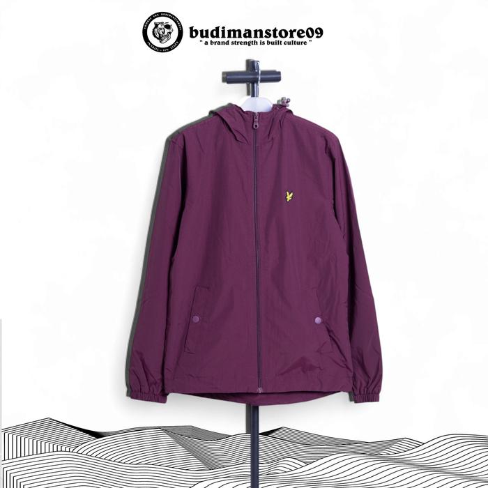 Lyle & Scott Zip Thru Jacket Burgundy