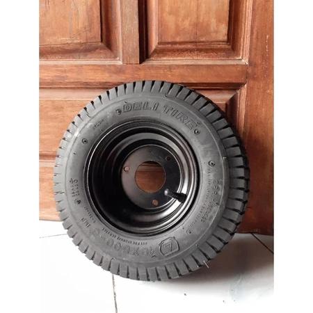Velg dan Ban ATV Ring 6 Onroad Ukuran 13x5.00-6 Deli Tire