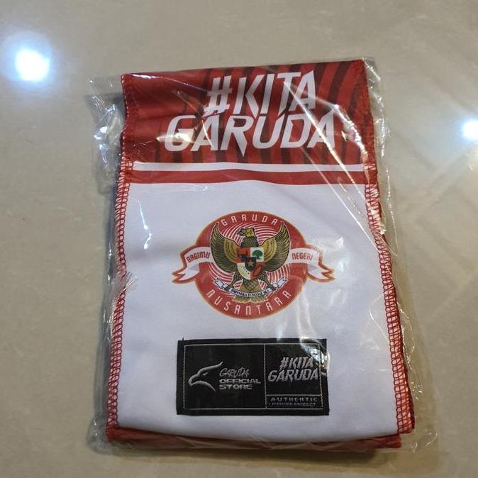 [ NARIKUS ] Timnas Indonesia Kita Garuda Scarf Syal Merah Putih Red White Original Authentic License