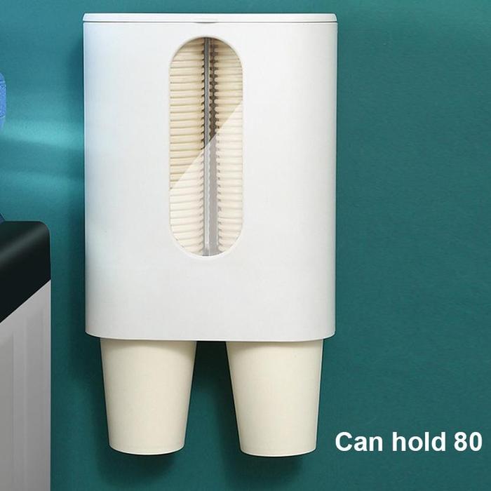 Paper Cup Dispenser Plastik Holder Dispenser Gelas Plastik Paper Cup Anti Dust Tempat Gelas Plastik 