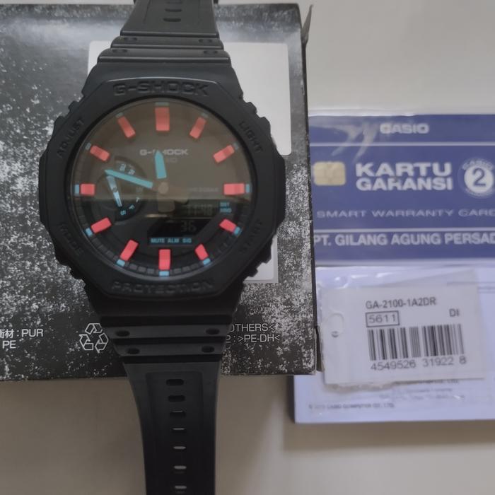 G Shock GA 2100 1A2DR fullset original second