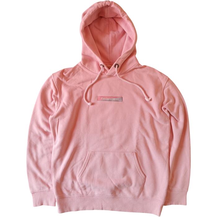 Jaket Hoodie Dusty Pink WHOAU Bordir Keren Pria Wanita Unisex LD 118 Second