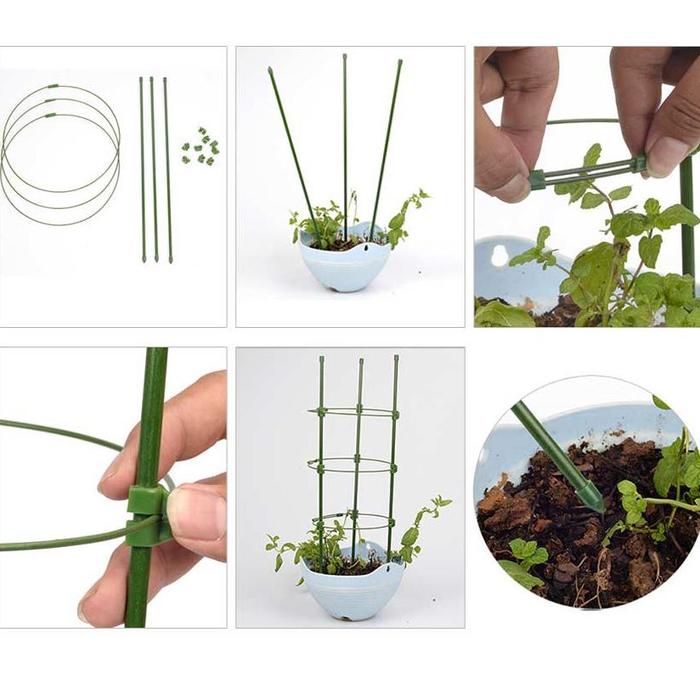 45/60/90Cm Penyangga Tanaman Rambat Tiang Tanaman Rambat Plant Support