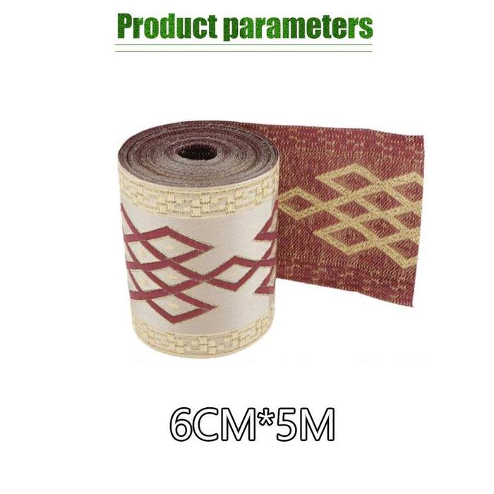 1Roll Kain Renda Bordir Kain Baju Kain Tirai Dekorasi Baju Renda Meteran Untuk Gamis
